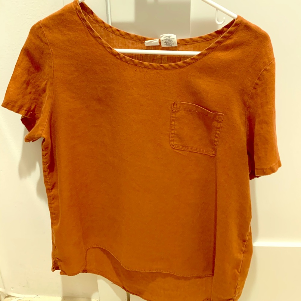 100% Linen Terracota Breathable Shirt